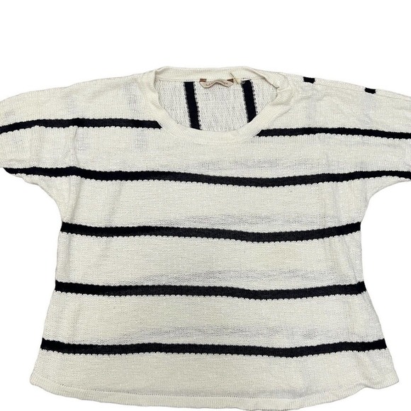 Soft Surroundings Womens Sweater Sz XL Knit Striped Venice Sweater Rayon Dolman - Picture 3 of 8